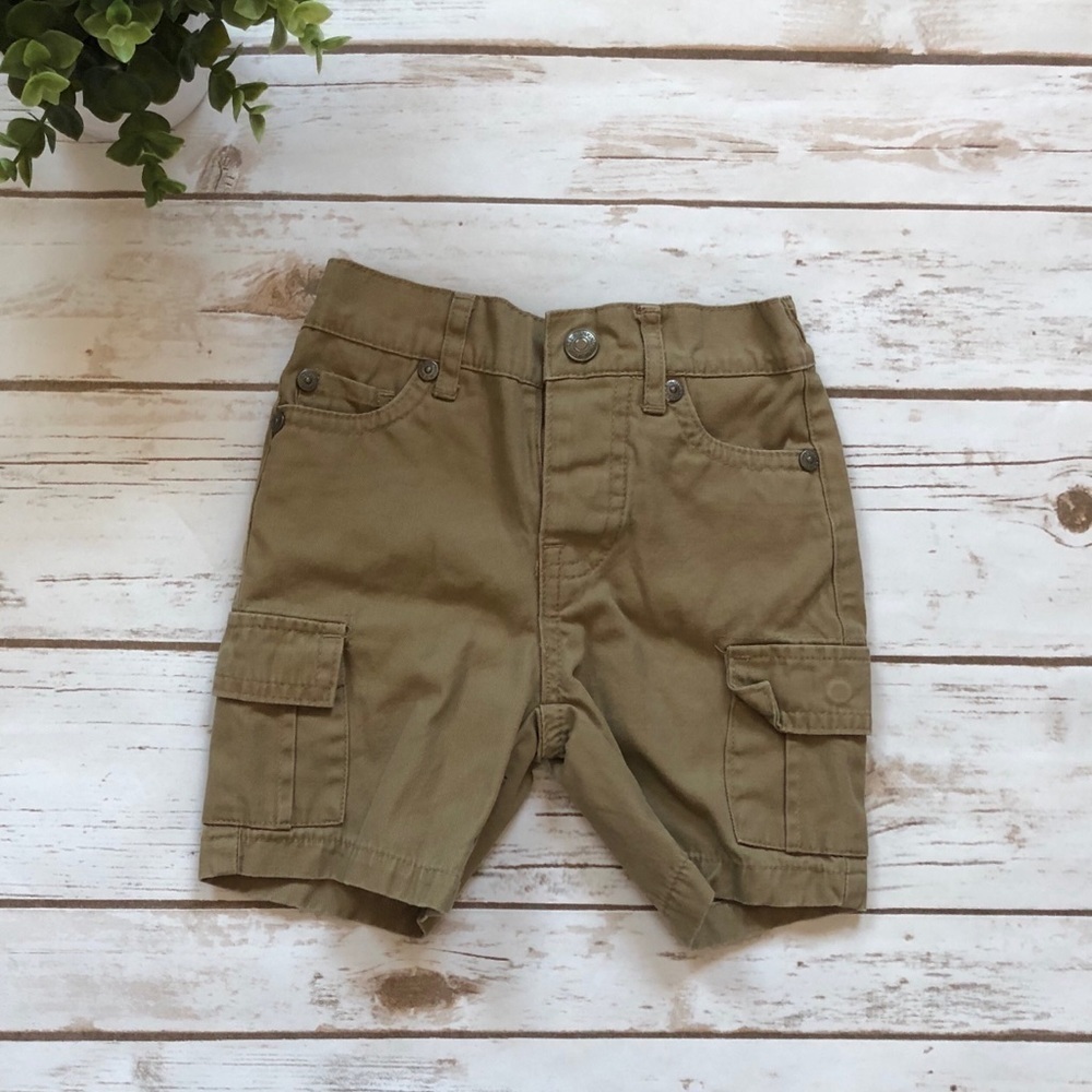 7 for All Mankind Toddler Cargo Khaki Shorts